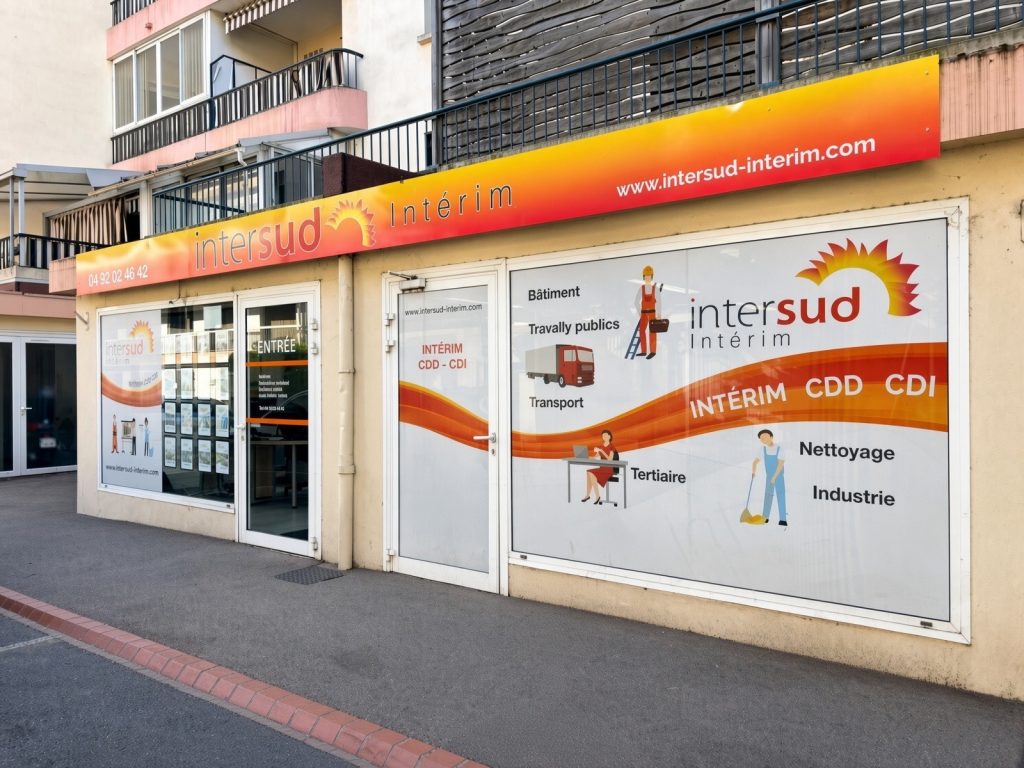 Devanture Intersud Interim Cagnes