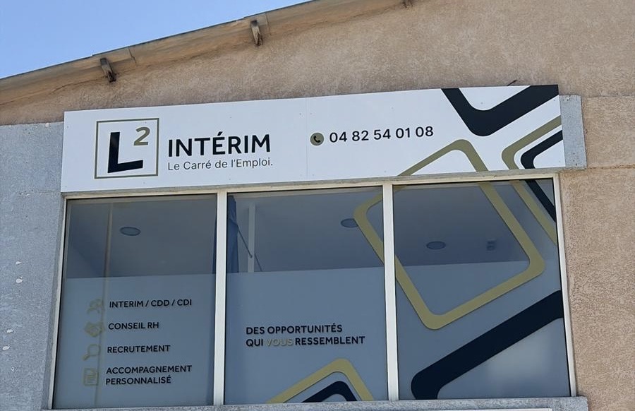 devanture agence l² interim